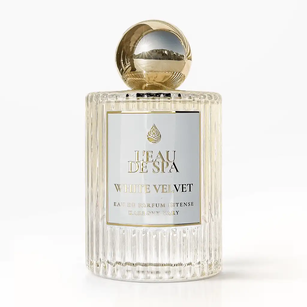 Luxusní niche parfém WHITE VELVET z Karlových Varů – exkluzivní lázeňská vůně.